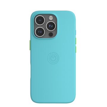 Goui Coque iPhone 16 Pro Bleu Cyan avec MagSafe