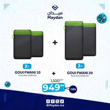 Pack 2x Pwani 10 avec 2x Pwani 20