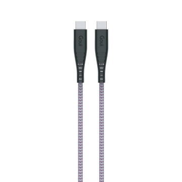 Goui Flex Câble Type C vers Type C (1,5 m) 60W - Blanc et Violet