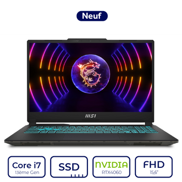 MSI CYBORG 15 A13VF 1474MA Intel Core i7 13ème Gen NVIDIA RTX 4060 8GB