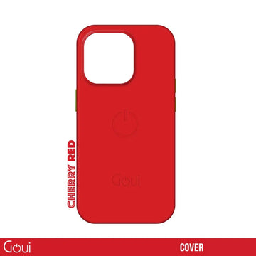 Goui Coque iPhone 15 Pro Max Rouge cerise avec MagSafe