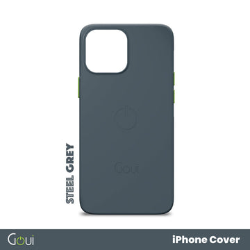 Goui Coque iPhone 14 Pro Max Gris acier avec MagSafe