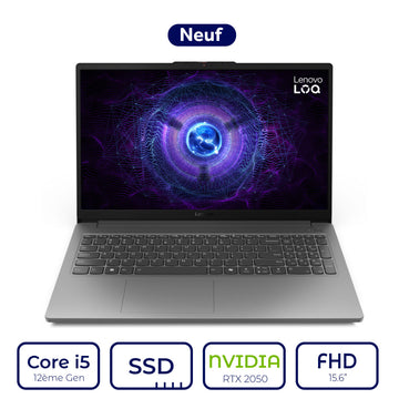 Lenovo LOQ 15IAX9E Intel Core i5 12ème Gen NVIDIA GeForce RTX 2050 4GB