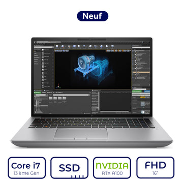 HP ZBook Fury 16 G10 Core i7 13ème Gen RTX A1000