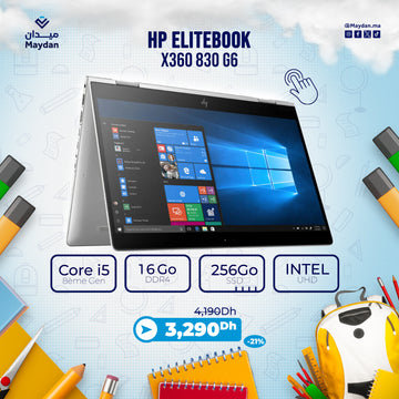HP Elitebook X360 830 G6 Intel Core i5 8ème Gen
