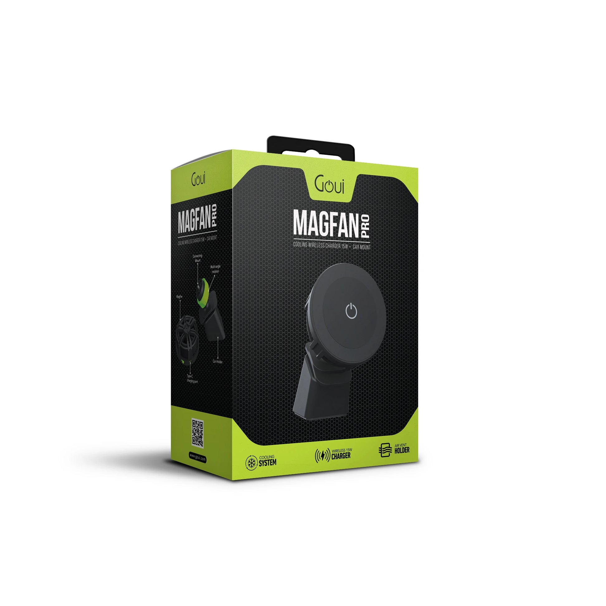 Magfan Pro Chargeur Sans Fil – 15W - packaging vue avant au Maroc