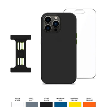 Goui Kit de protection iPhone 14 Pro : Coque + Strap + Incassable