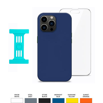 Goui Kit de protection iPhone 14 Pro Max : Coque + Strap + Incassable