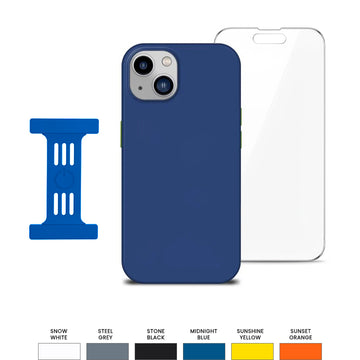 Goui Kit de protection iPhone 15 : Coque + Strap + Incassable