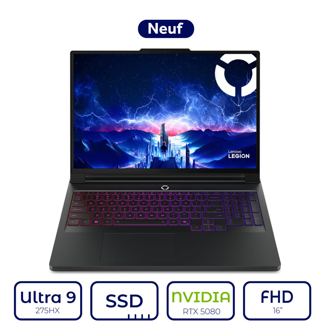 Lenovo Legion Pro 7 16IAX10H Intel Core Ultra 9 275HX NVIDIA GeForce RTX 5080 16Go