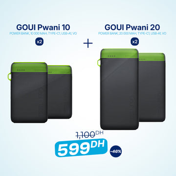 Goui pack 2x Pwani 10 avec 2x Pwani 20 - 15W