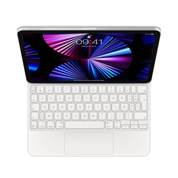 Apple Magic Keyboard pour iPad Air (4ème génération) et iPad Pro 11" Blanc - Français