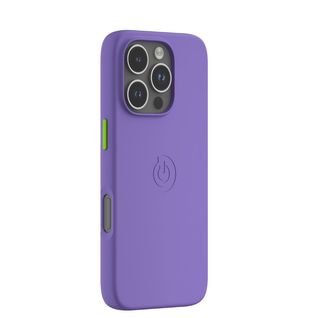 Goui Coque iPhone 16 Pro Violet Lavande avec MagSafe