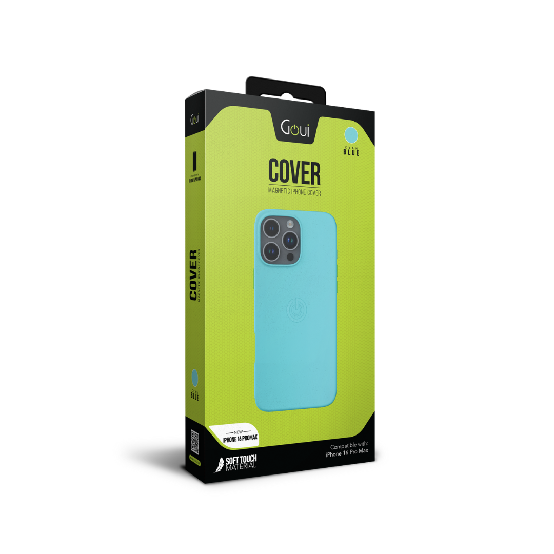 Goui Case iPhone 16 Pro Max Bleu Cyan avec MagSafe