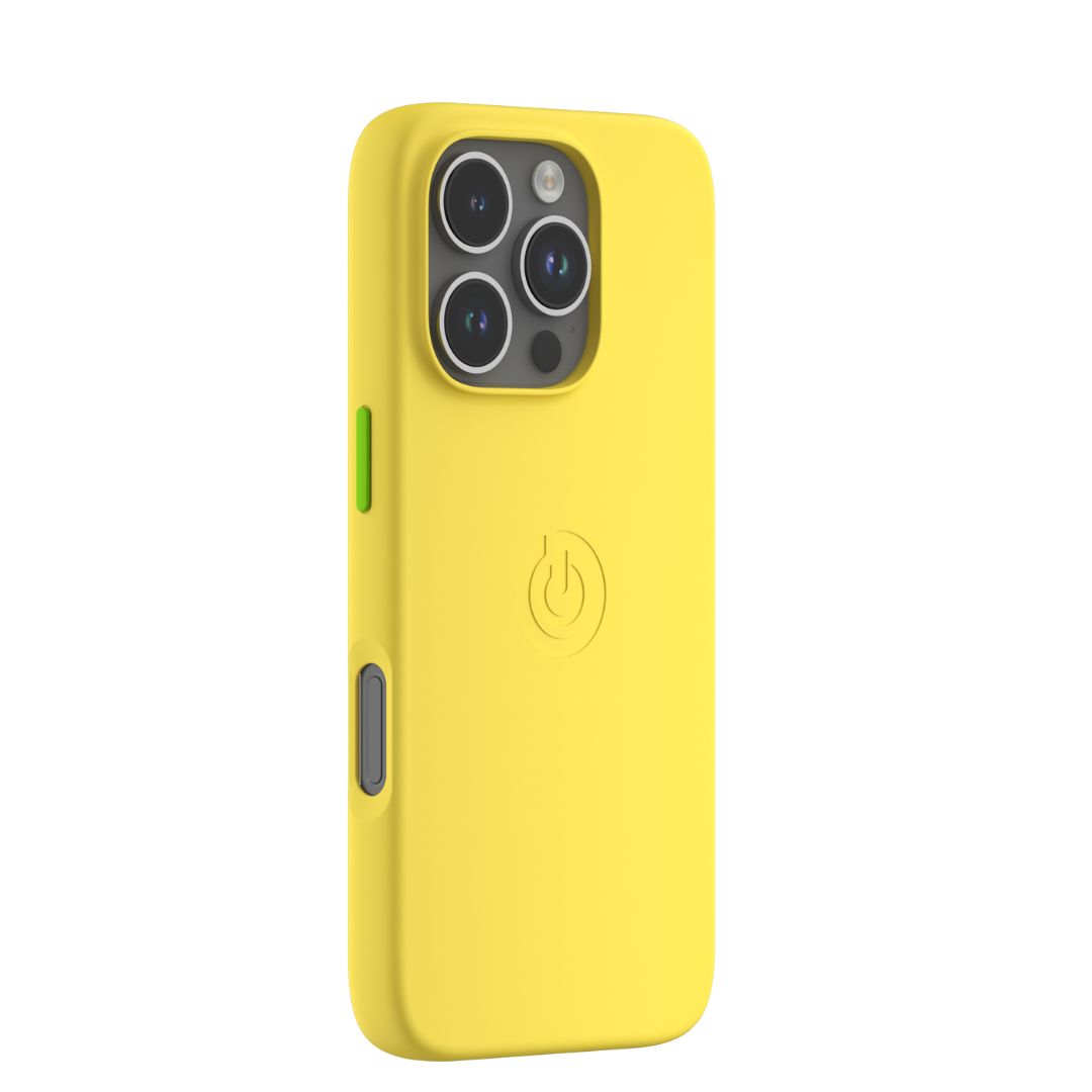 Goui Coque iPhone 16 Pro Jaune Soleil avec MagSafe