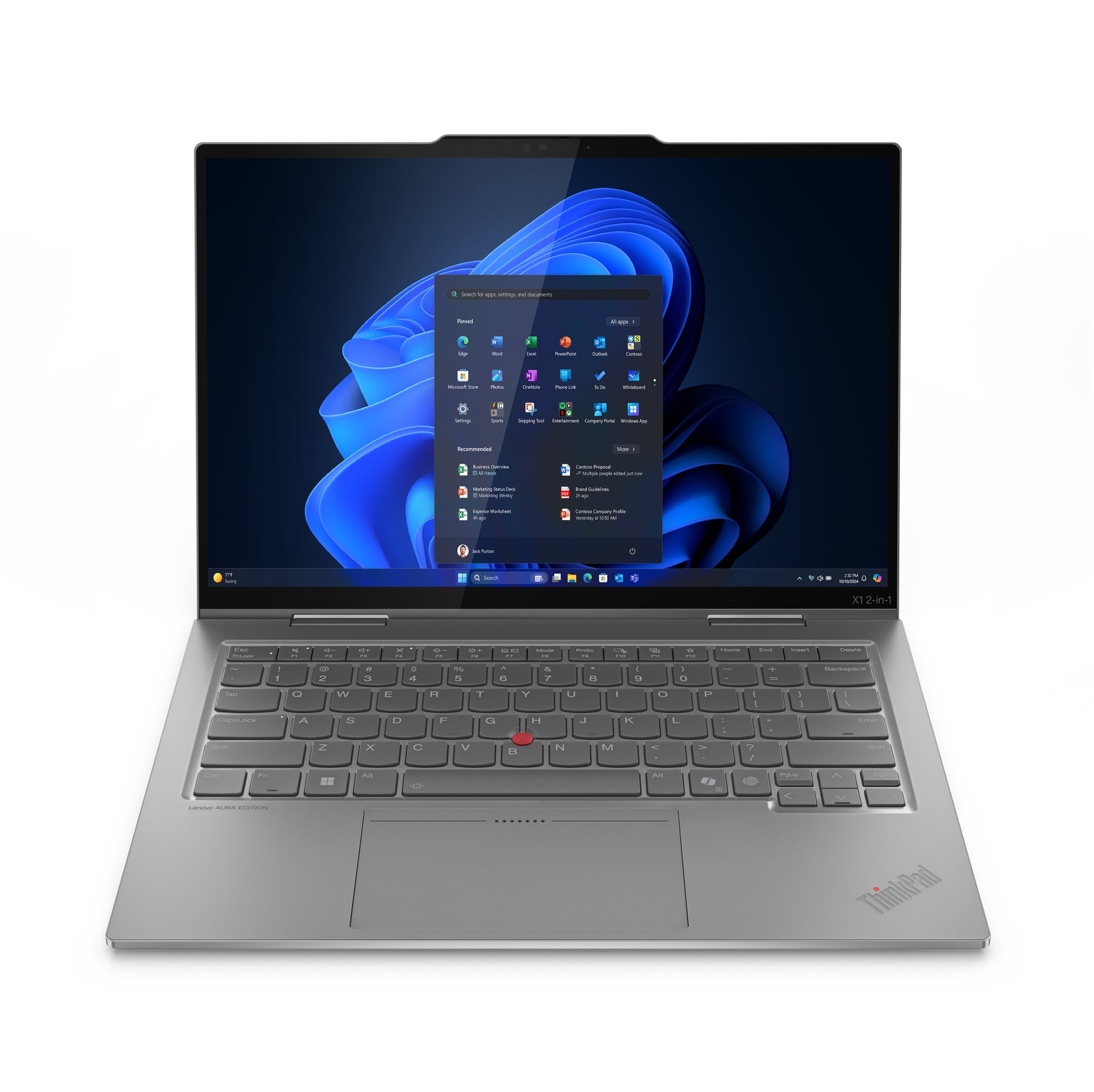Lenovo ThinkPad X1 2-in-1 G10 Ultra 7 258V 32GoLPDDR5X 1 To - 21NU0077FE