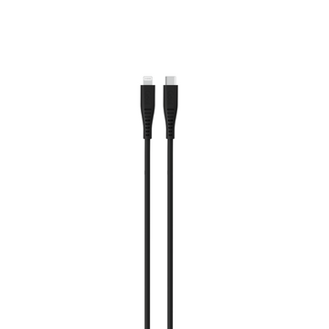 Goui Câble Rubber Lightning  vers Type-C (1,5m) 60W – Noir