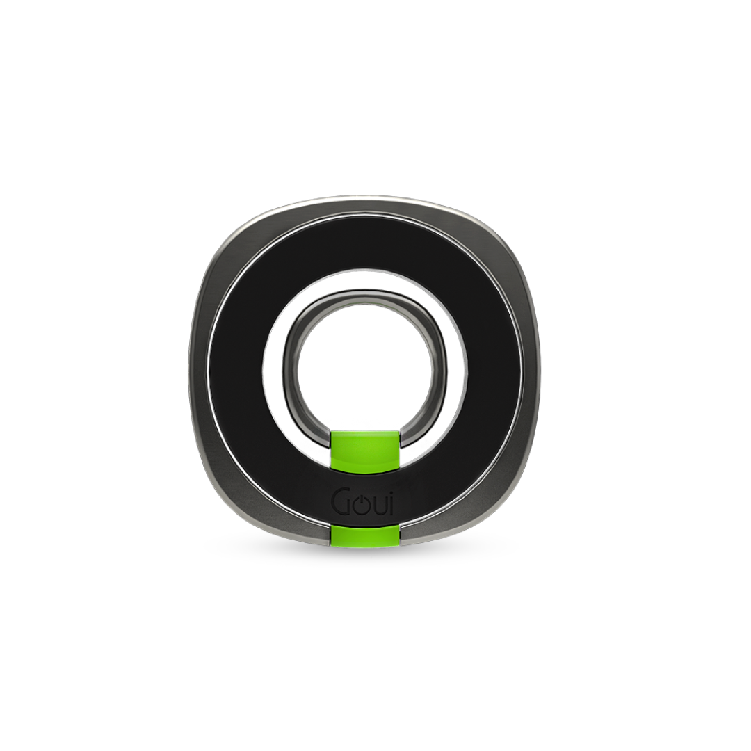 Goui Ring Magnétique - Bague de téléphone - Noir