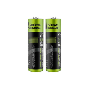 Goui Rechargeable AA Battery (2Pcs) Black