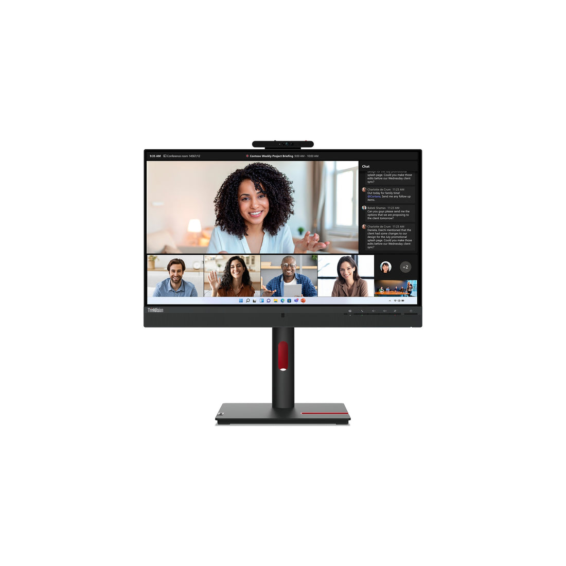 Moniteur Lenovo ThinkVision T24mv-30 23.8" FHD IPS 75Hz au Maroc - vue principale