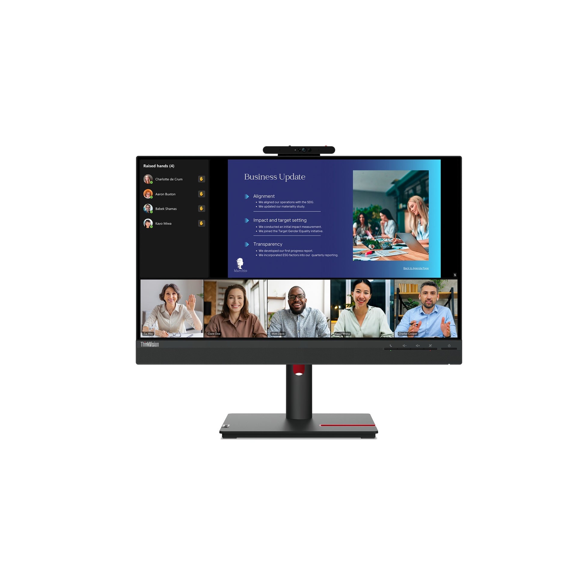 Moniteur Lenovo ThinkVision T24v-30 24" FHD IPS 75Hz - image produit 4