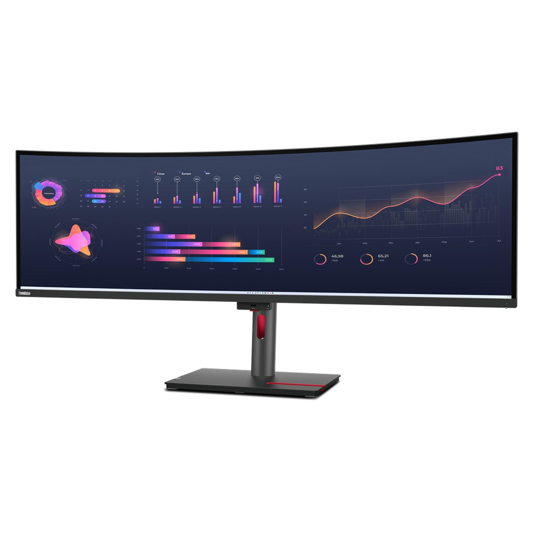 Moniteur Lenovo ThinkVision P49w-30 49" DQHD IPS 60Hz - vue produit détaillée