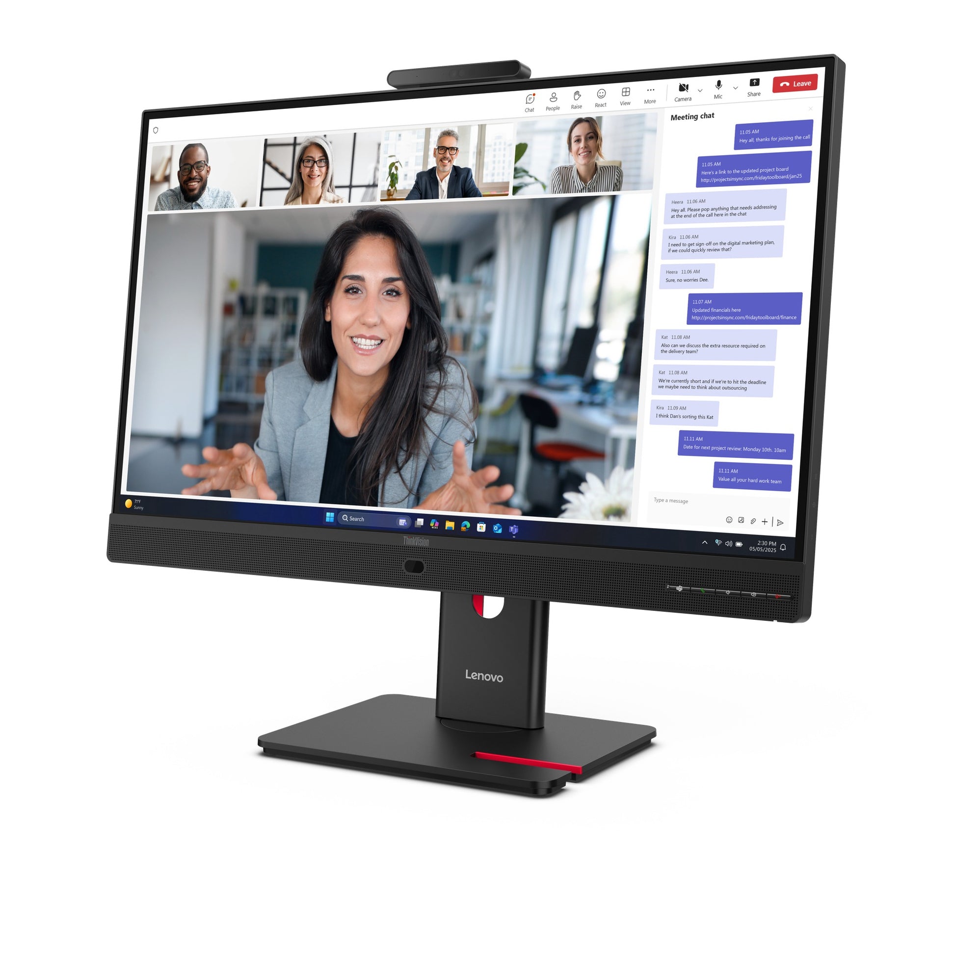 Moniteur Lenovo ThinkVision T24-4v 24" FHD VA 120Hz - image produit 3