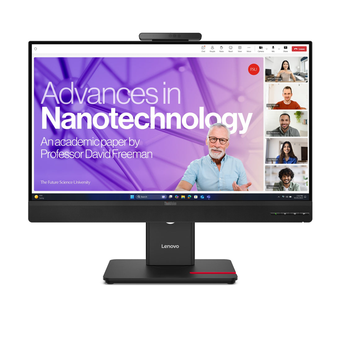 Moniteur Lenovo ThinkVision T27QD-4v 27" QHD VA 120Hz au Maroc - vue principale