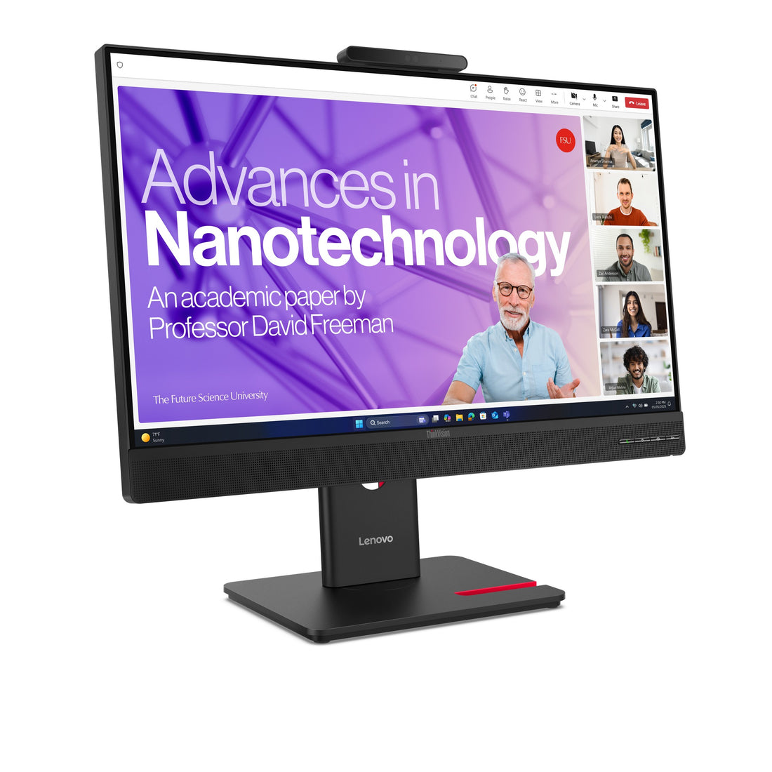 Moniteur Lenovo ThinkVision T27QD-4v 27" QHD VA 120Hz au Maroc - vue principale