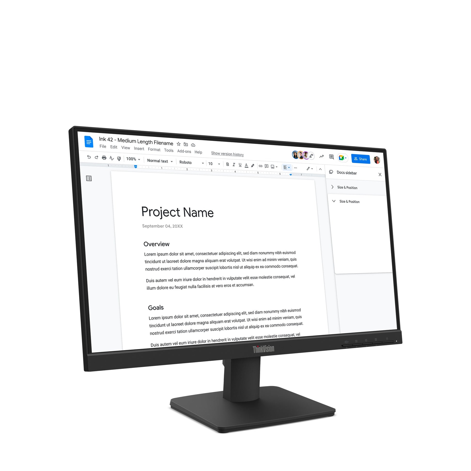 Moniteur Lenovo ThinkVision S22-4e 21.5" FHD VA 100Hz - image produit 3