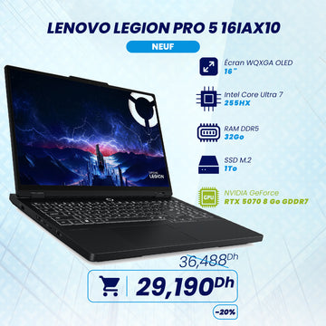 Lenovo Legion Pro 5 16IAX10 Ultra 7 255HX NVIDIA GeForce RTX 5070 8 Go