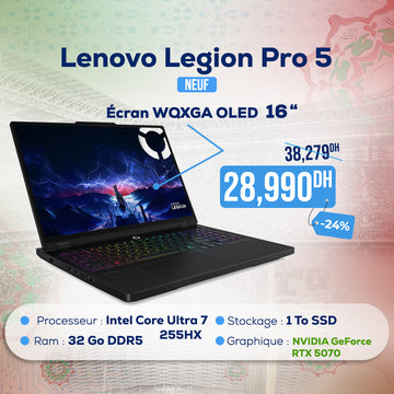 Lenovo Legion Pro 5 16IAX10 Ultra 7 255HX NVIDIA GeForce RTX 5070 8 Go