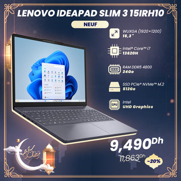 Lenovo IdeaPad Slim 3 15IRH10 Intel i7 13ème Gen