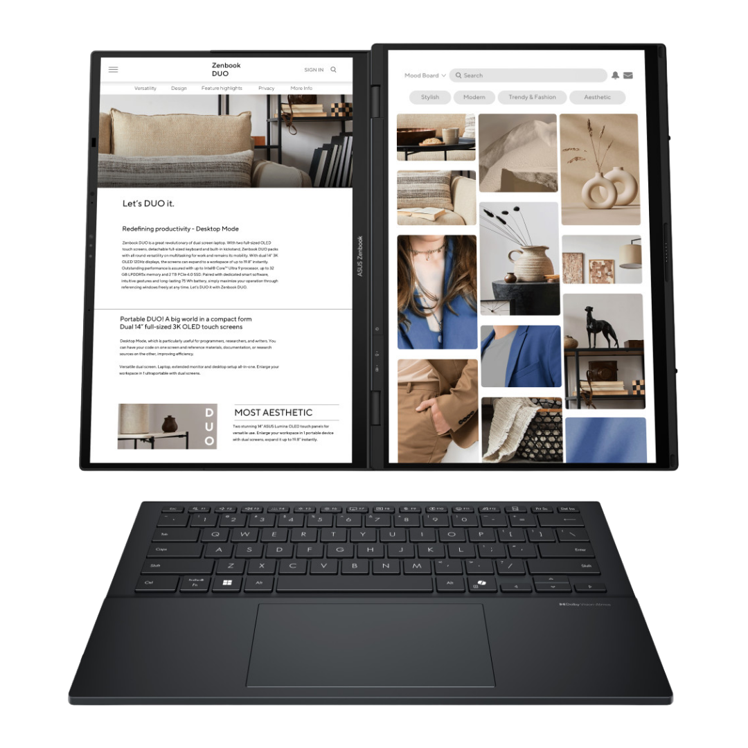 MAYDAN ASUS Zenbook DUO UX8406CA OLED WUXGA Ultra 7 255H - Photo 1