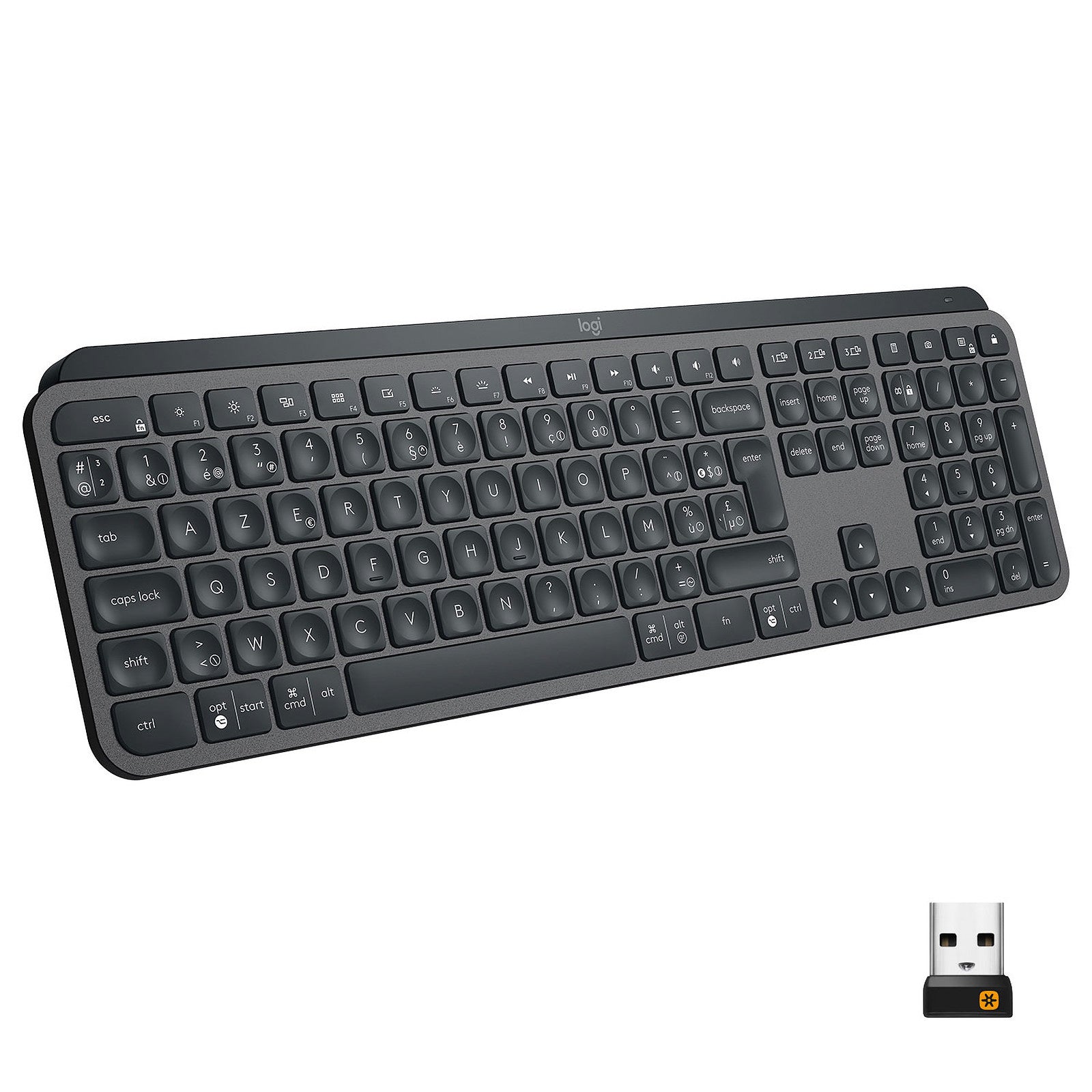 Clavier Logitech MX Keys Advanced Graphite - image produit 1