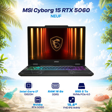 MSI Cyborg 15 i7 13ème RTX 5060 8 Go