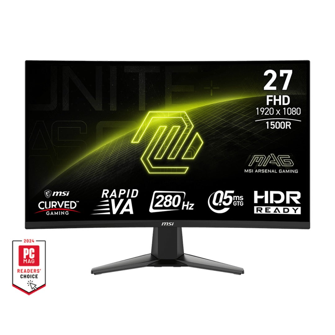 Moniteur MSI MAG 276CXF LCD FHD VA 280Hz au Maroc - vue principale