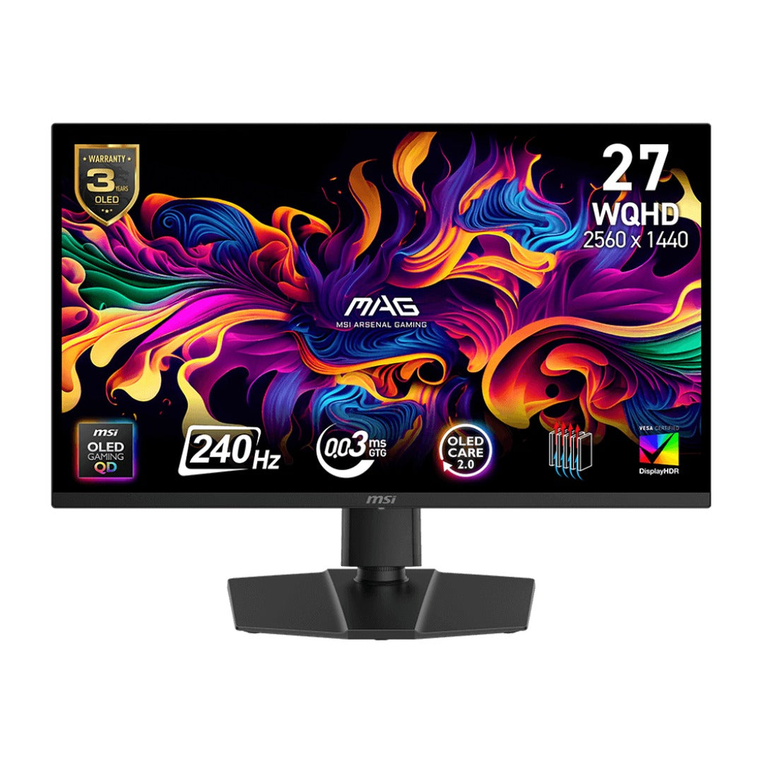 Moniteur MSI MAG 273QP QD- X24 24" QHD OLED 240Hz au Maroc - vue principale