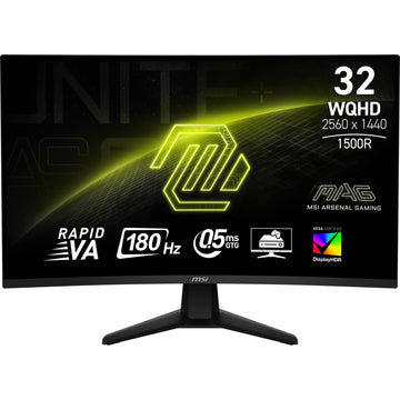 Moniteur MSI MAG 32CQ6F QHD VA 180Hz au Maroc - vue principale