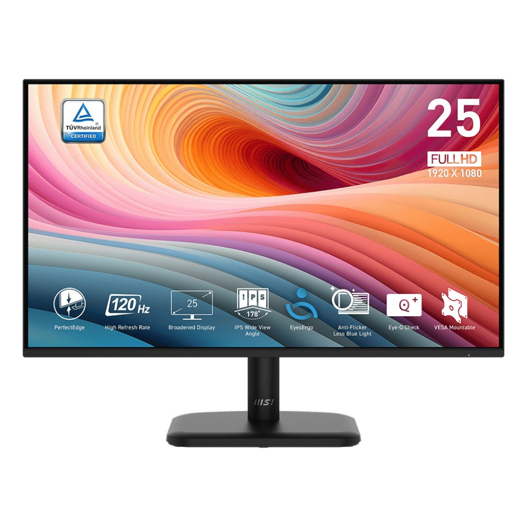 Moniteur MSI PRO MP251L E2 FHD VA 120Hz au Maroc - vue principale