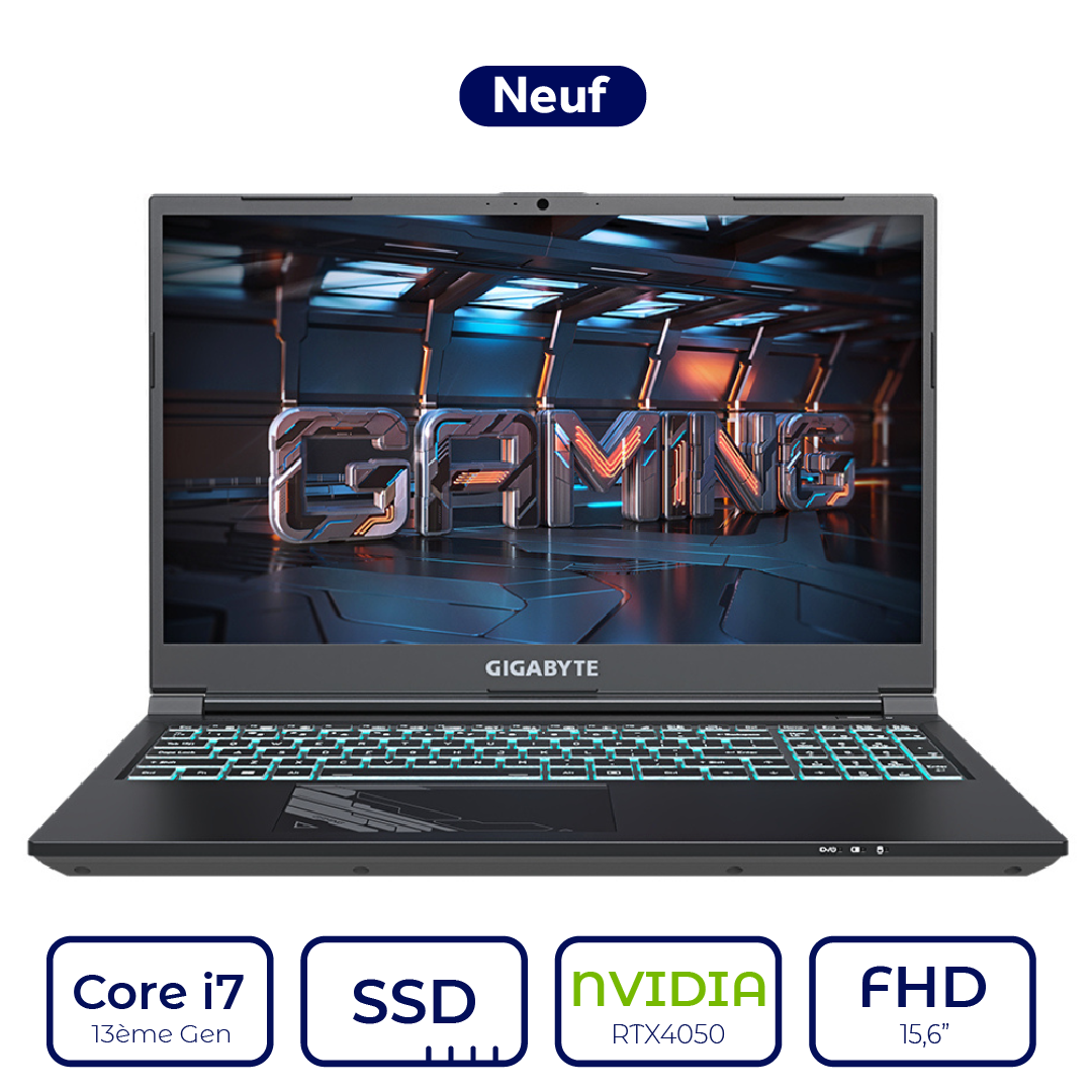 Gigabyte G5 MF5 H2ES354KD Intel  Core i7 13ème Gen RTX4050 6GB