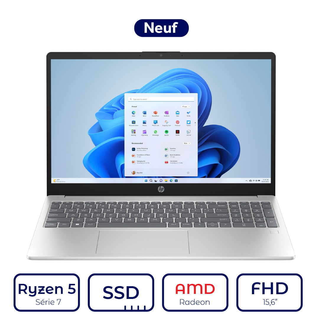 HP 15 Ryzen 5 Série 7