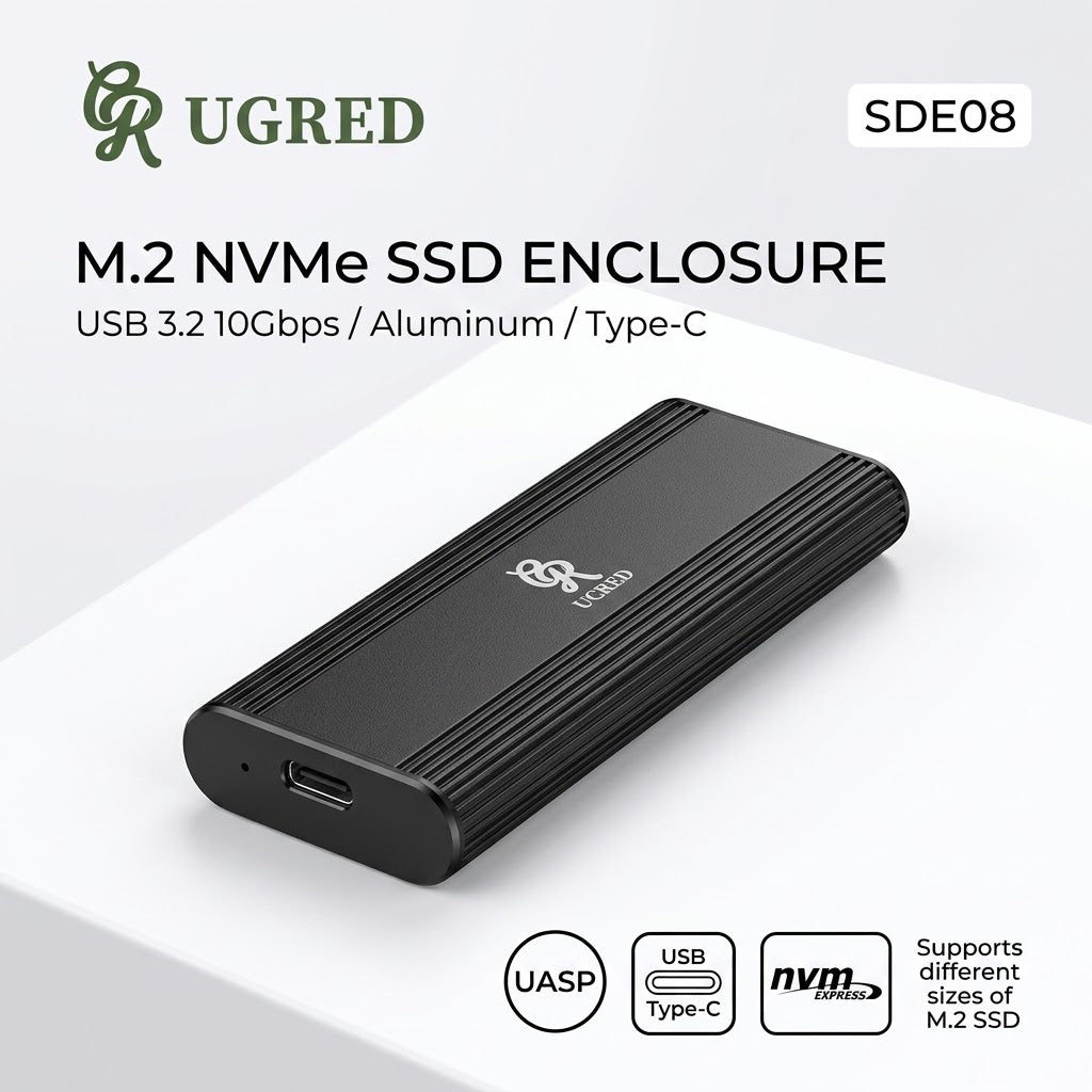 Boîtier SSD M.2 NVMe Type-c (USB 3.2 10Gbps)
