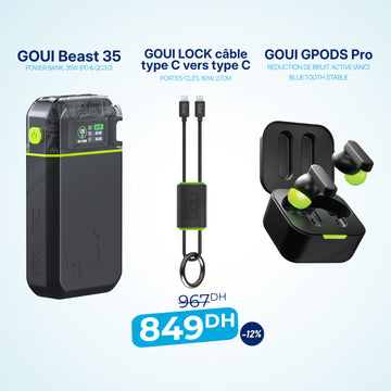 Pack Beast 35 avec G-Pods Pro et câble Lock