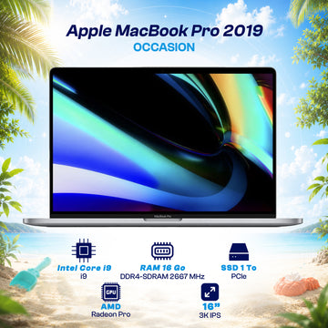 Apple MacBook Pro 2019 - Intel i9 AMD Radeon Pro 5300M 4Go GDDR6