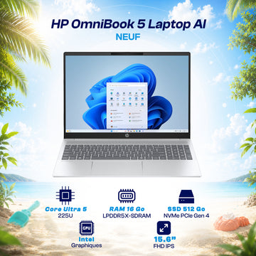 HP OmniBook 5 Laptop AI 16-AF1005NF - Core Ultra 5 225U
