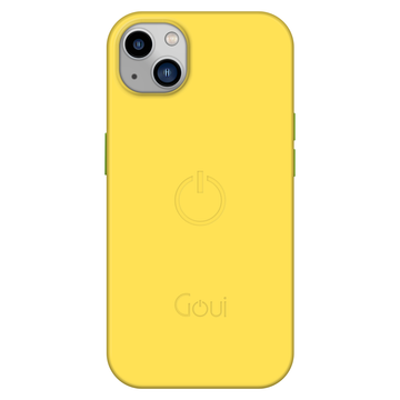 Goui Coque iPhone 15 Plus Jaune soleil avec MagSafe