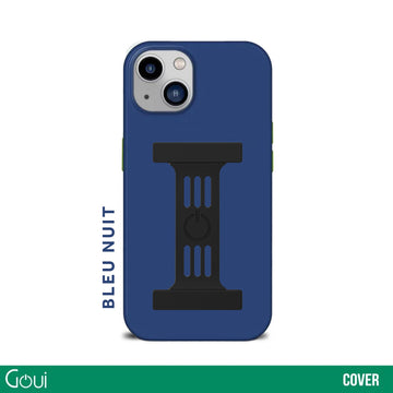 Goui Coque iPhone Bleu nuit avec MagSafe + Strap