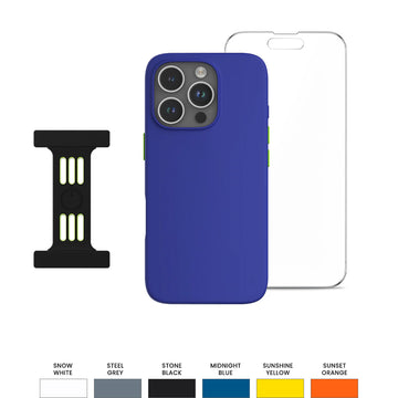 Goui Kit de protection iPhone 16 Pro Max : Coque + Strap + Incassable