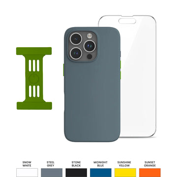 Goui Kit de protection iPhone 16 Pro : Coque + Strap + Incassable